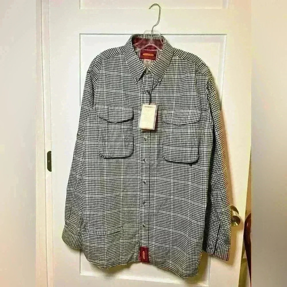 NWT Braeval men’s size M Tiera button down with pocket square - Picture 1 of 12